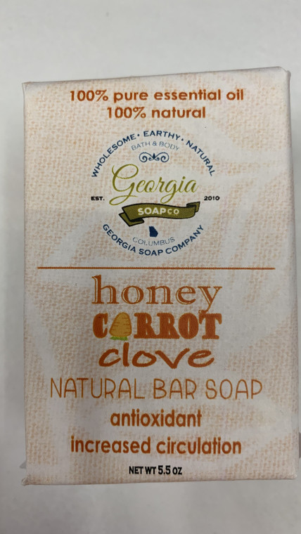 Honey Carrot Clove Natural Bar Soap by Georgia Soap Company