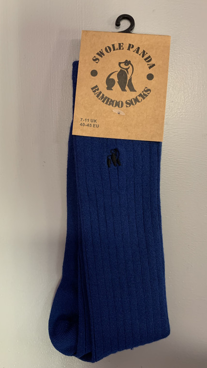 Royal Blue Bamboo Socks US 8-12