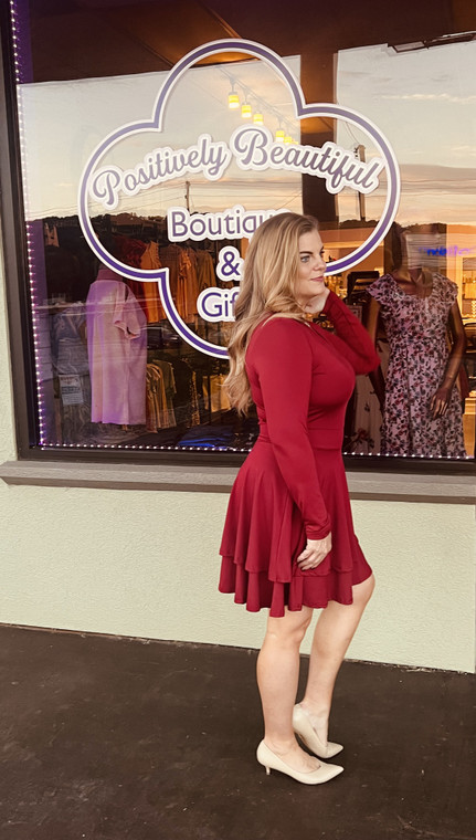 Red Tiered Dress