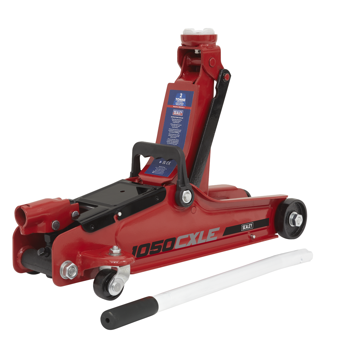 Trolley Jack 2tonne Low Profile Short Chassis | 1050CXLE | Sealey
