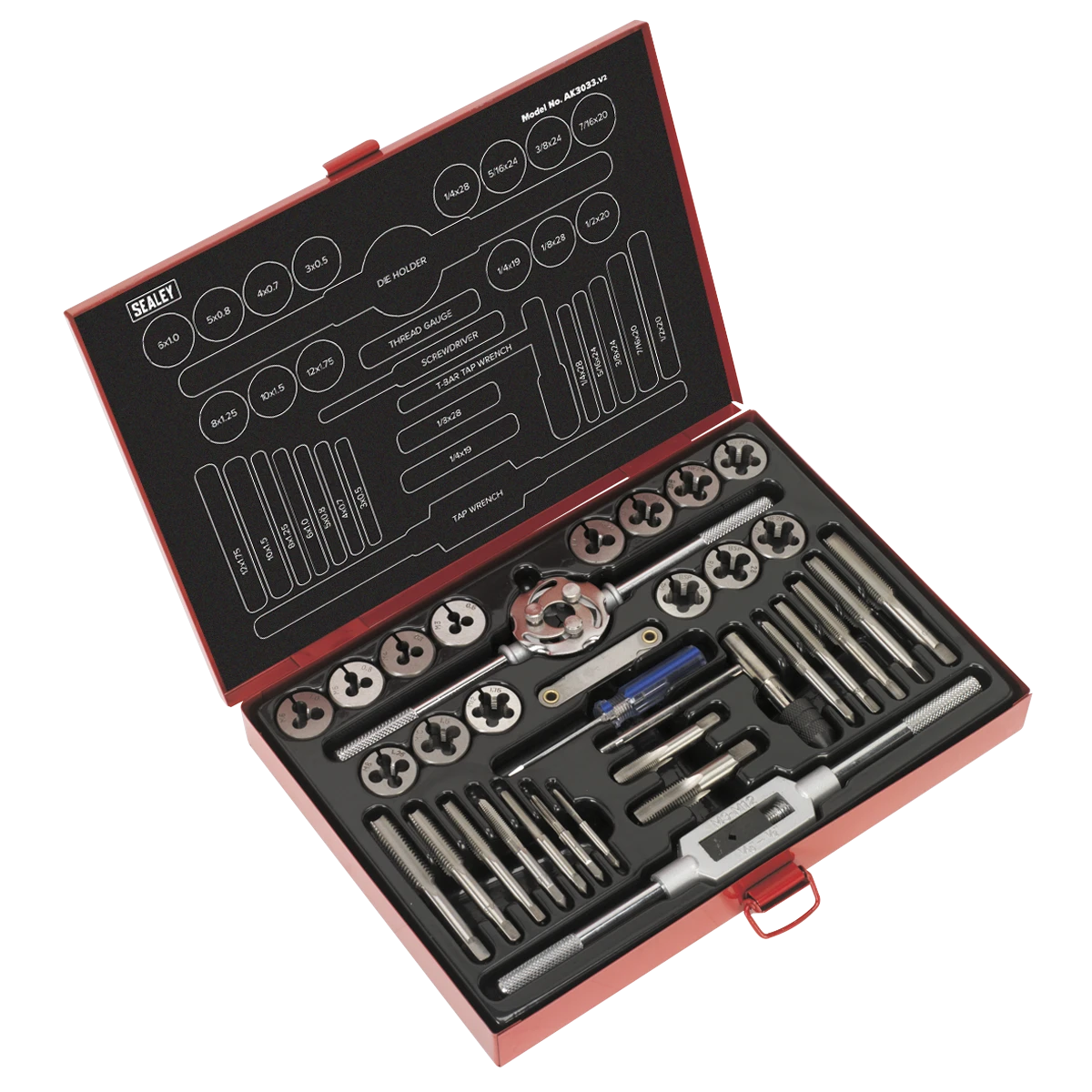 NEW BSF TAP DIE SET 3/16 - 1/2 - LEFT HAND 24 PCS SET - BRITISH