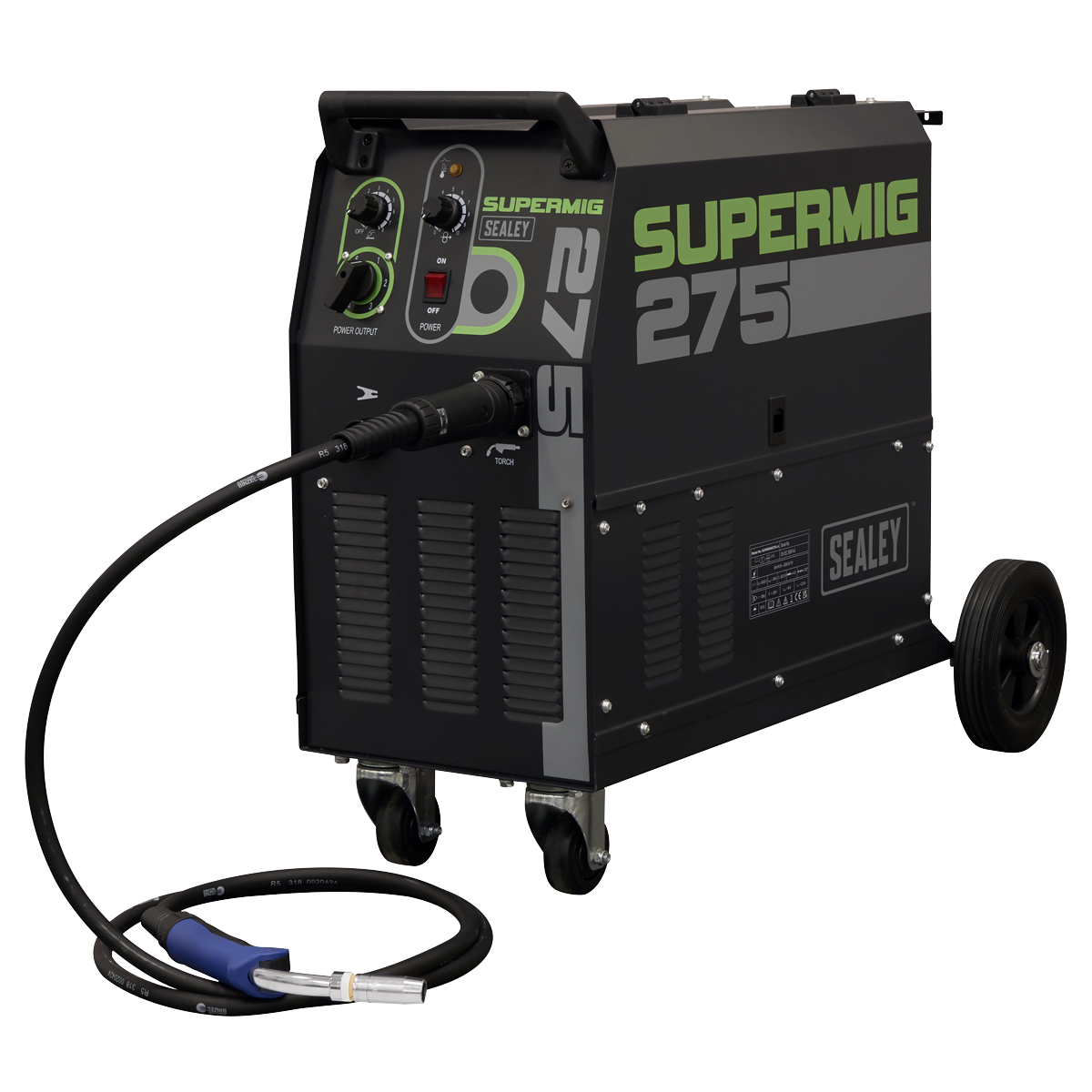 Professional MIG Welder 270Amp 230V with Binzel® Euro Torch Gas/No