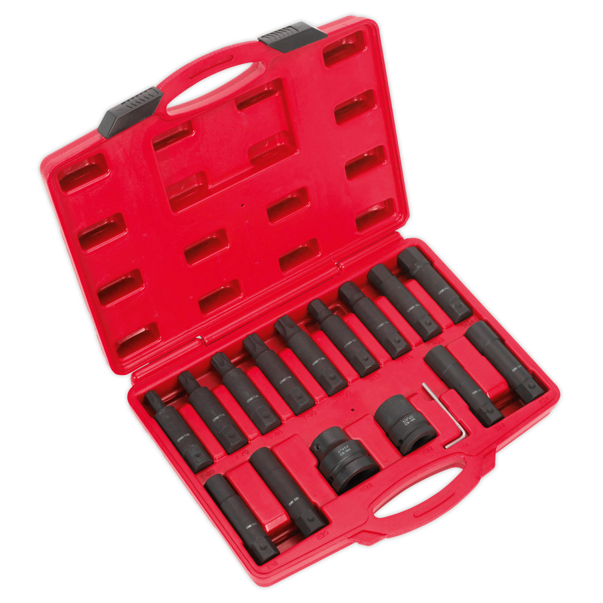 se1fx Impact Hex/TRX-Star*/TRX-Star* Female Socket Bit Set | SX098 | Sealey