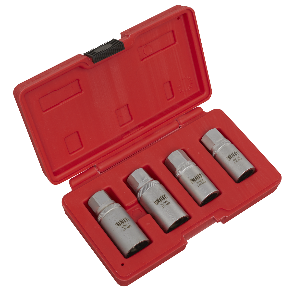 Draper Stud Extractor Set - 4 Piece 1/2 Square Drive Socket Set For Removing Studs