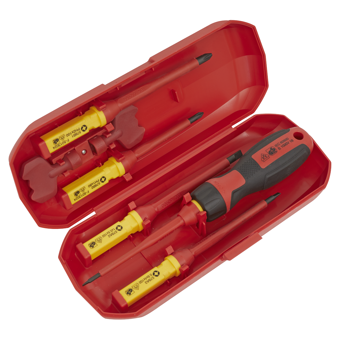 Screwdriver Set 13pc Interchangeable - VDE Approved | AK61280 | Sealey