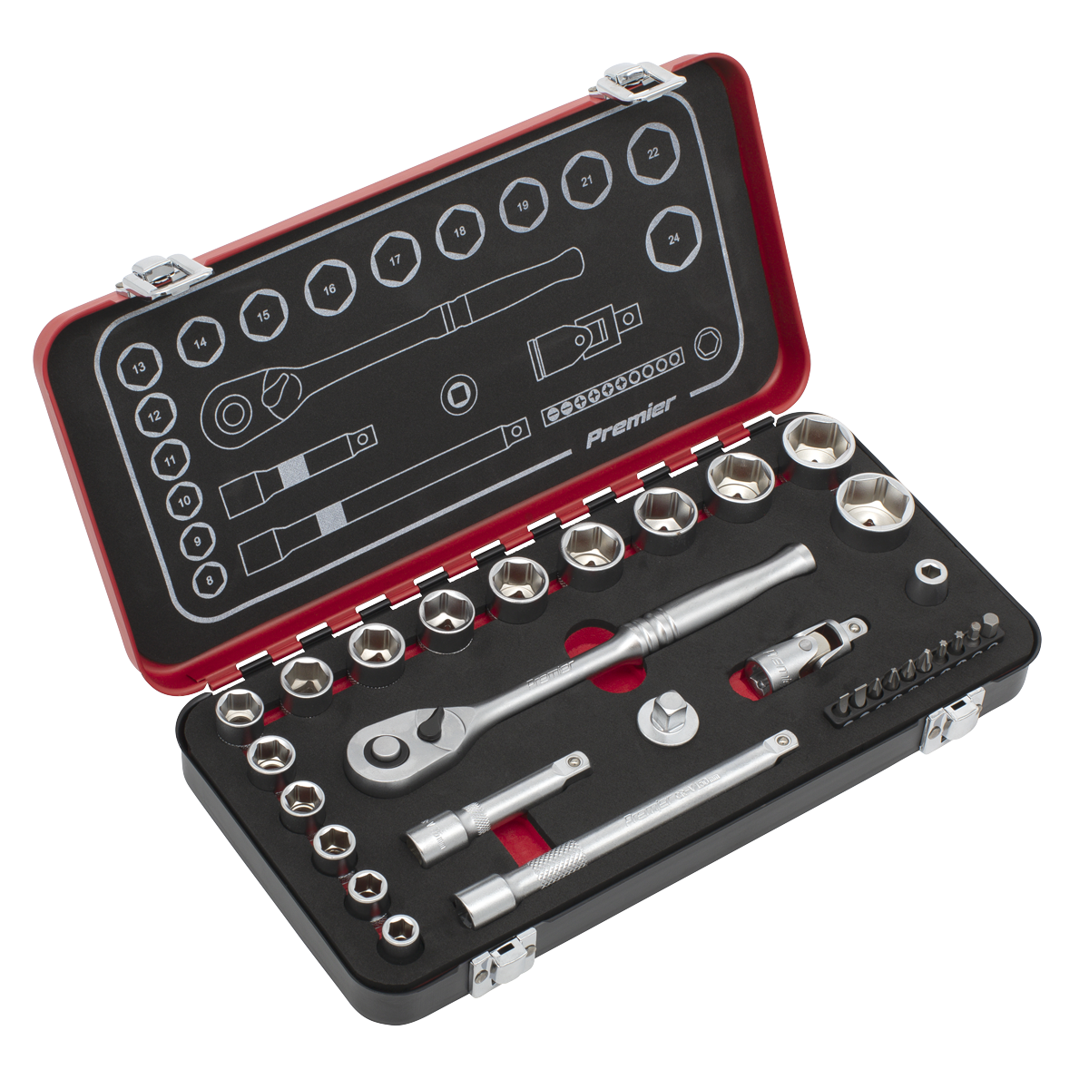 Socket Set 31pc 3/8