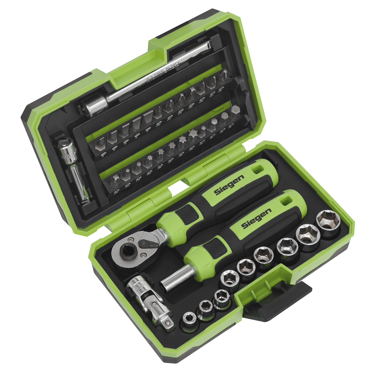 Fine Tooth Ratchet Screwdriver & Accessory Set | S01255 | Sealey