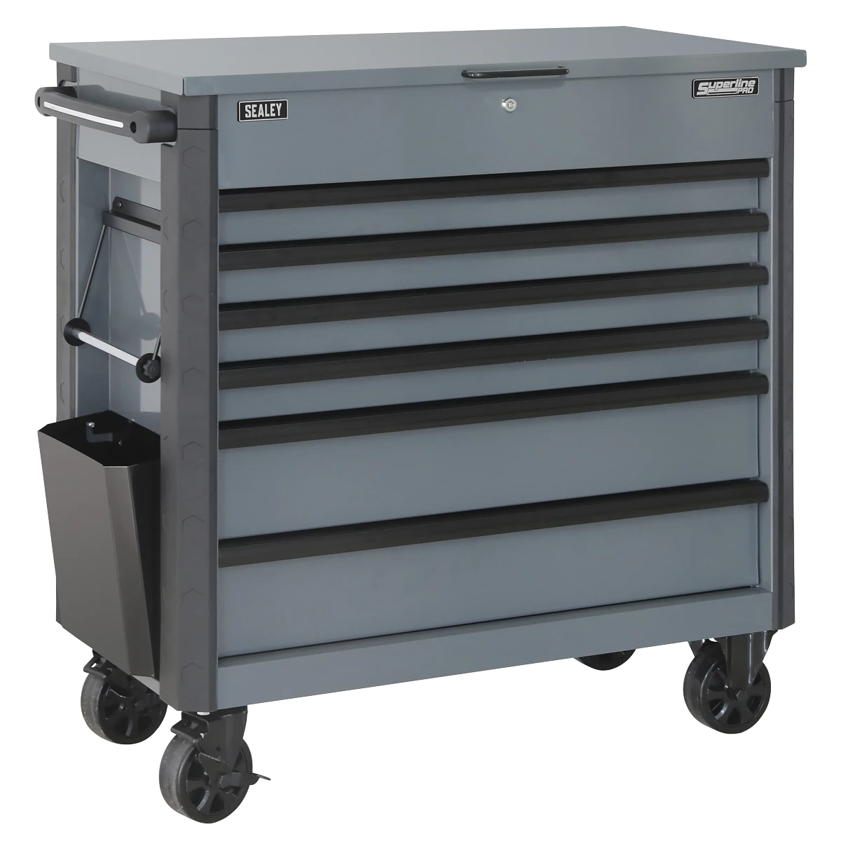Tool Trolley 6 Drawer with Ball Bearing Slides - Grey | AP366G
