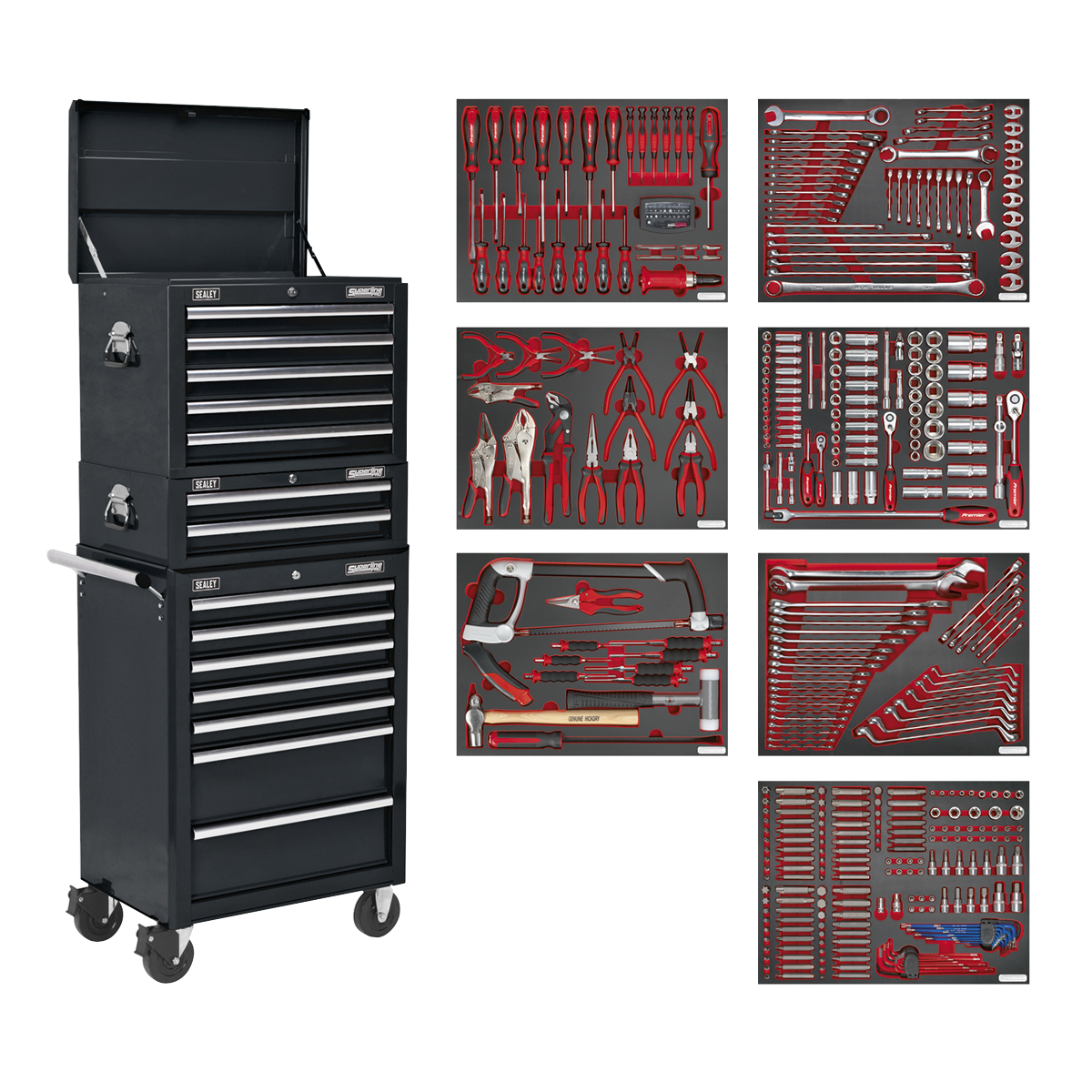Tool Chest Combination with 446pc Tool Kit | TBTPCOMBO2 | Sealey
