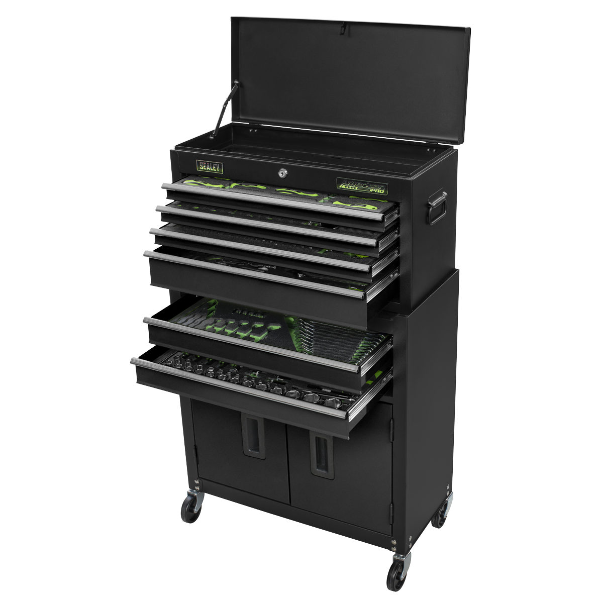 6 Drawer Top Chest & Rollcab with 250pc Tool Kit | S01267 | Sealey