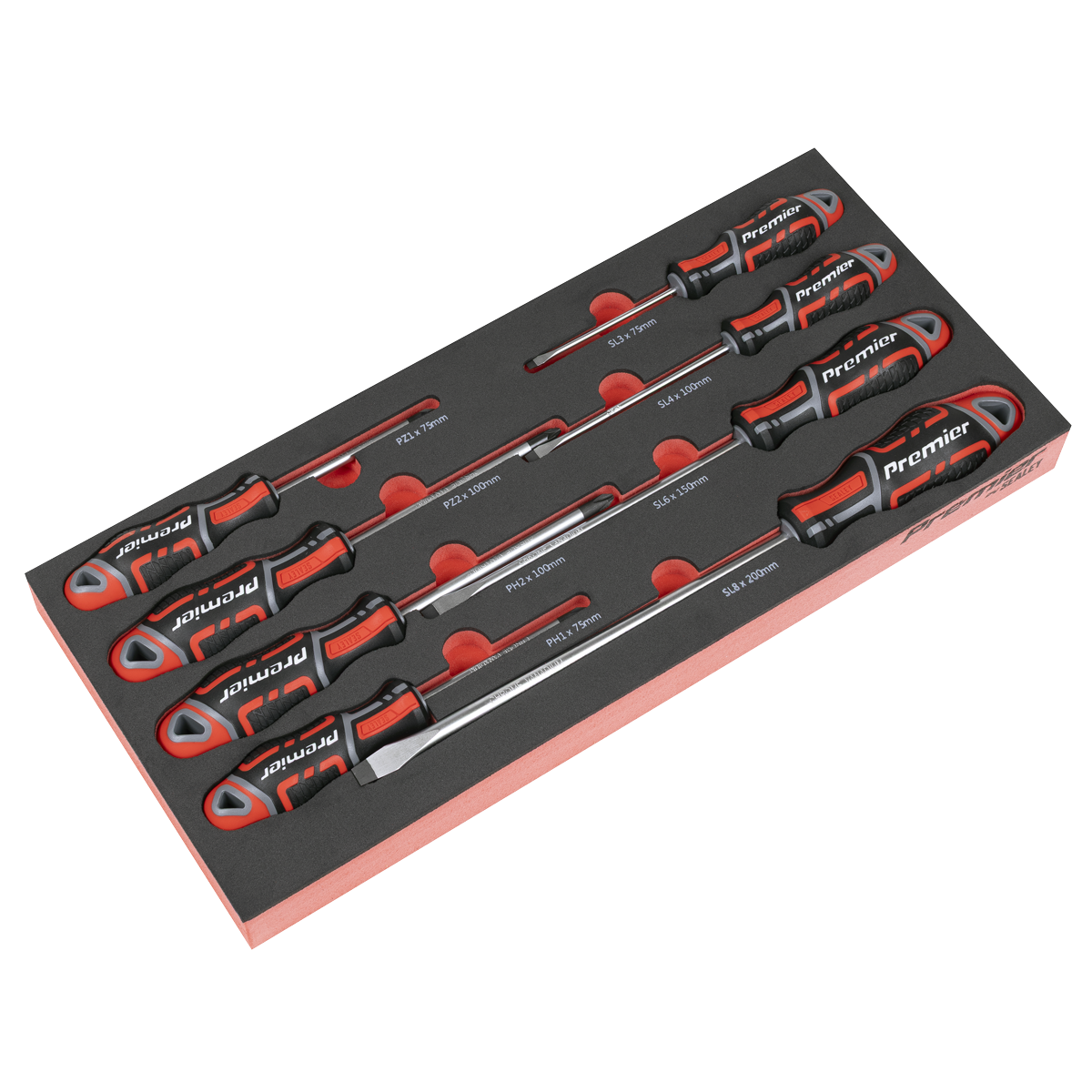 Screwdriver Set with Tool Tray 8pc | TBT53 | Sealey
