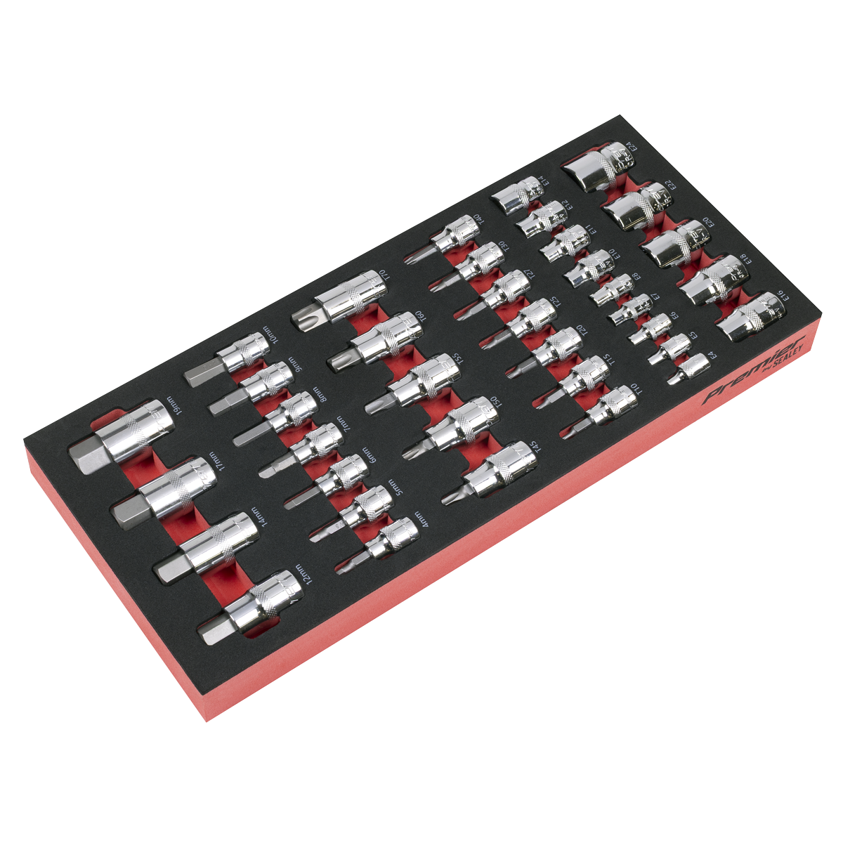 Socket Bit Set with Tool Tray 37pc | TBT61 | Sealey