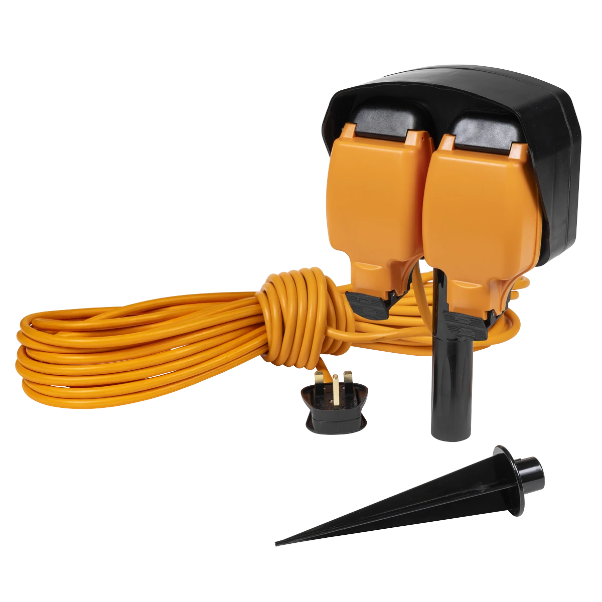 Sealey Sealey 15m Weatherproof Extension Lead & Ground Spike 2 x 230V