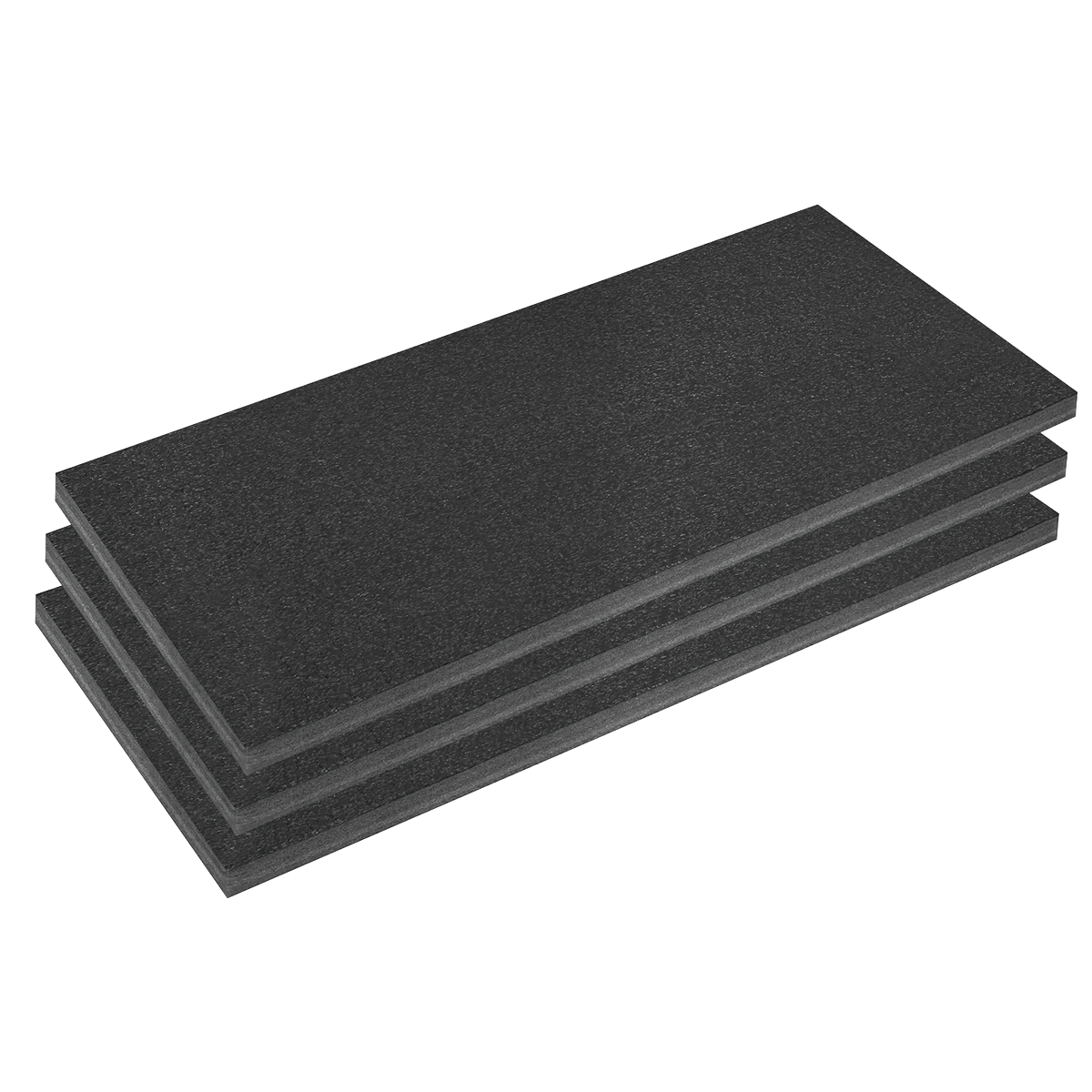Sealey Sealey Easy Peel Shadow Foam 1200 x 550 x 50mm, Black/Black - Pack of 3