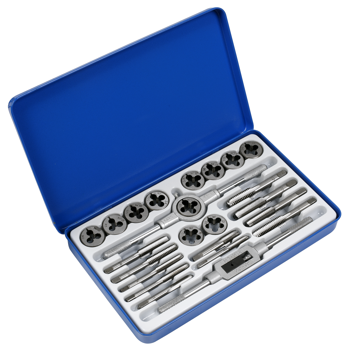 Tap Die set 43pc M.E model engineering 3 taps ea 1 OD Split Dies inc 3 handles | Australia