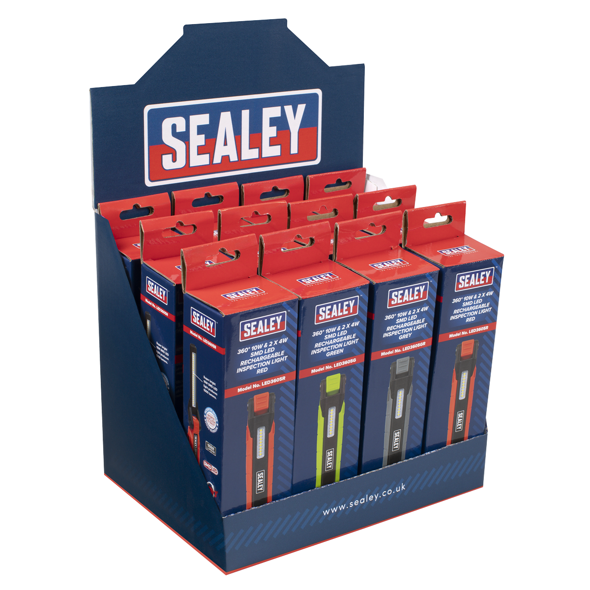 Light Box For Inspection Rechargeable 360° Inspection Light 10W - Box of 12 | LED3605DB | Sealey