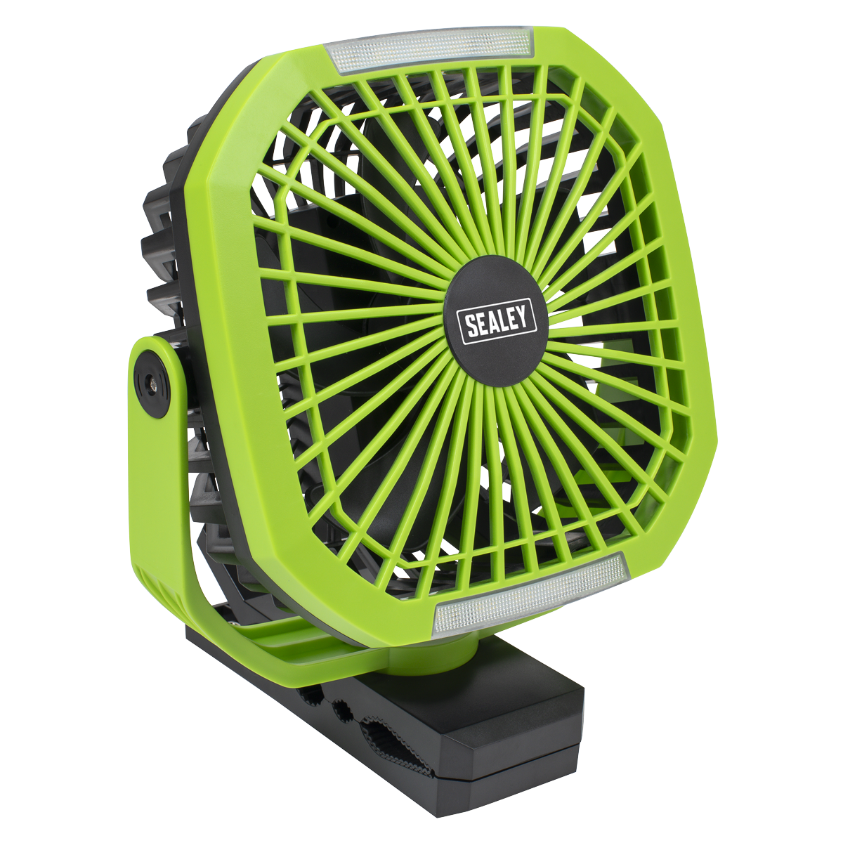 Portable Clip Fan with Worklight 8