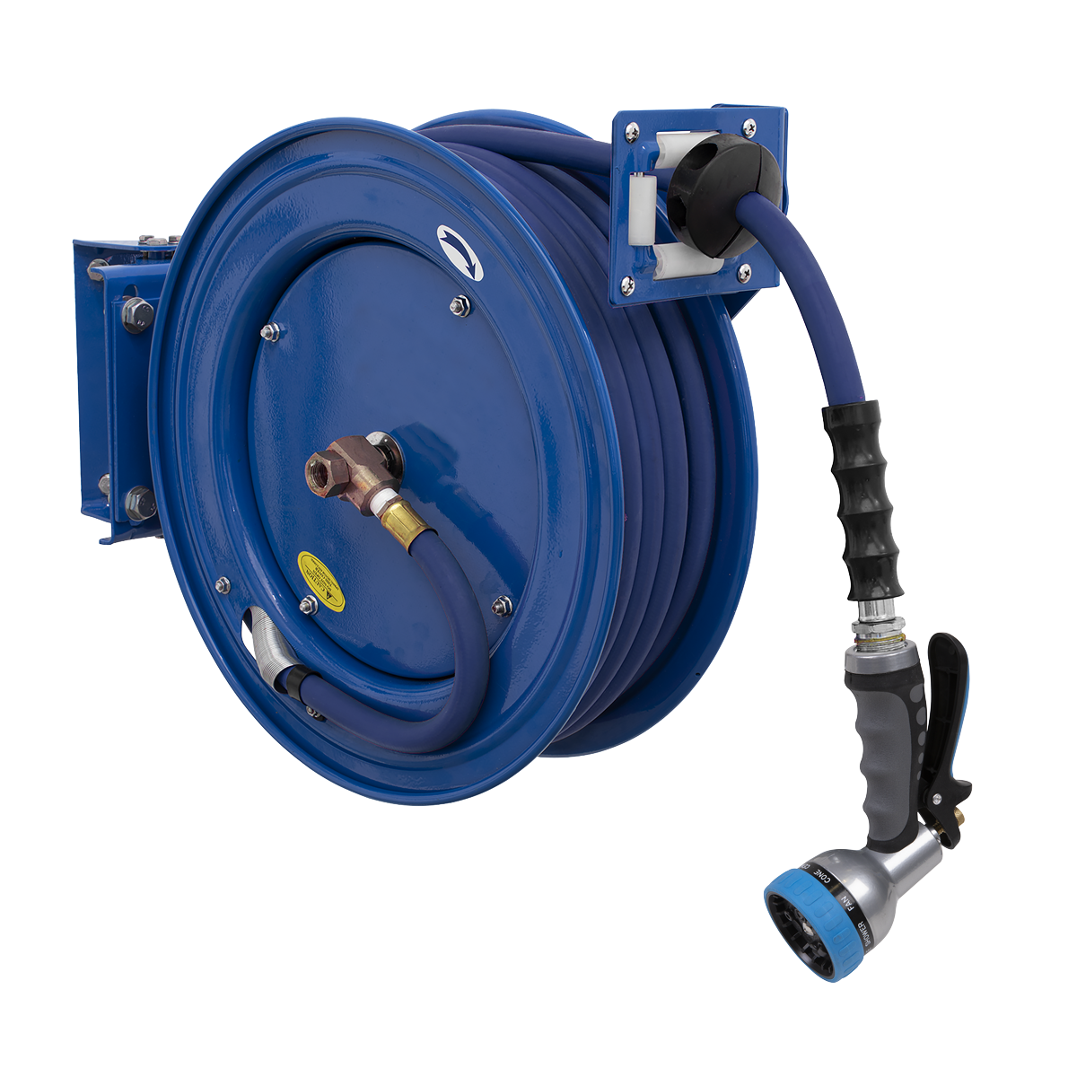 15m Heavy-Duty Retractable Water Hose Reel WHR1512 Sealey