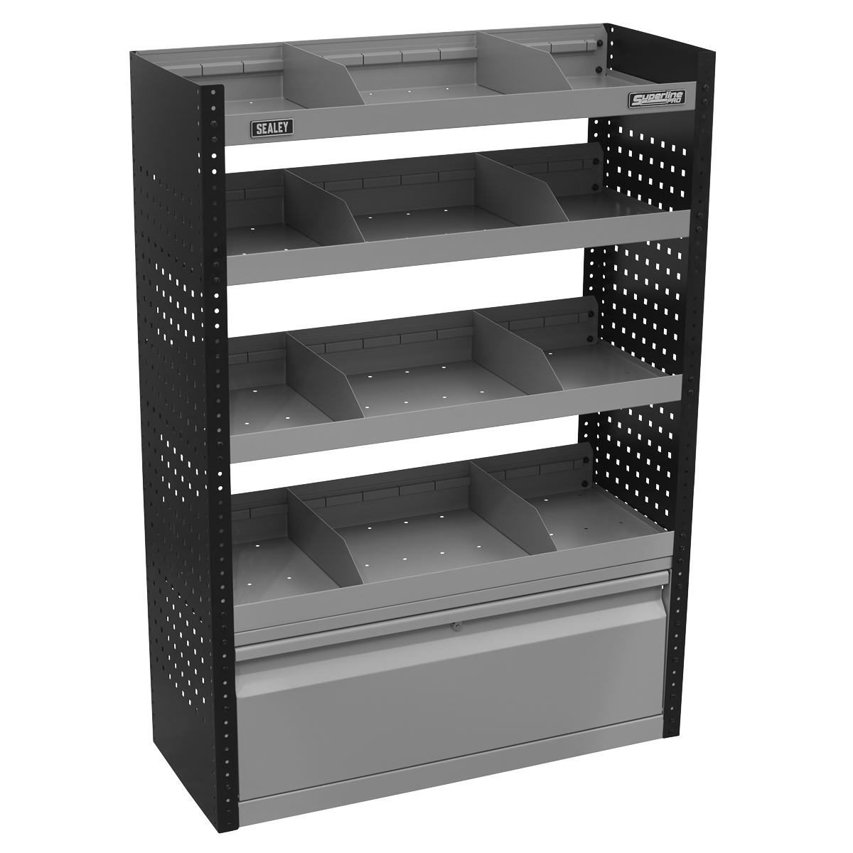 Sealey APMSVCOMBO1 modular flat shelf van storage racking system