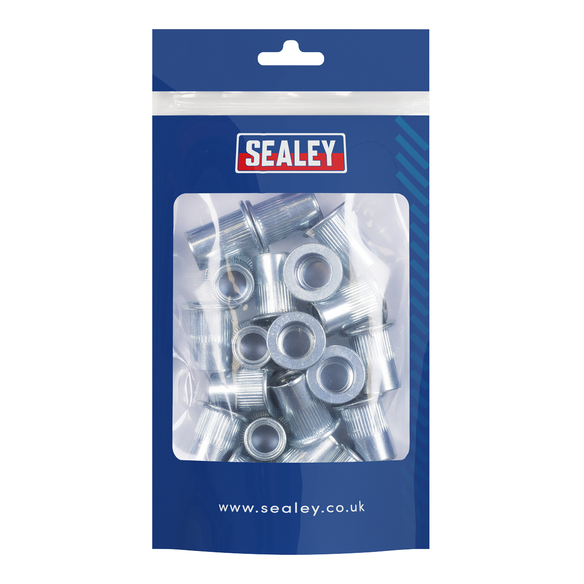 M12 Splined Threaded Insert (Rivet Nut) - Pack of 25 | TISM12 | Sealey