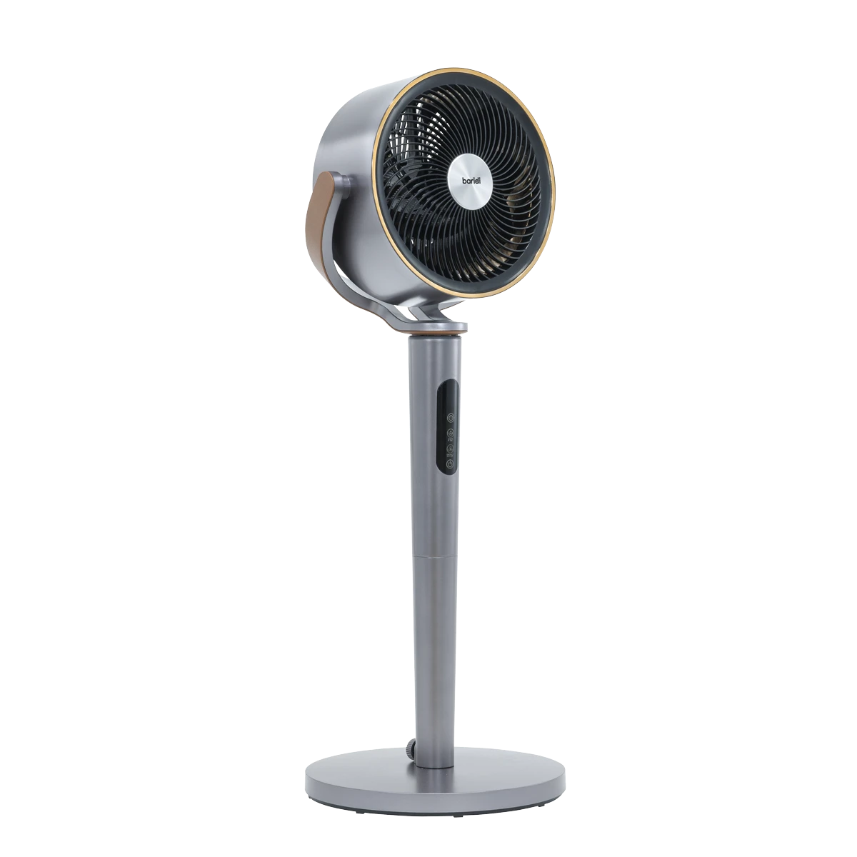 SEALEY Baridi 12" Pedestal Fan with Remote Control, Back Light & 12hr Timer - Grey