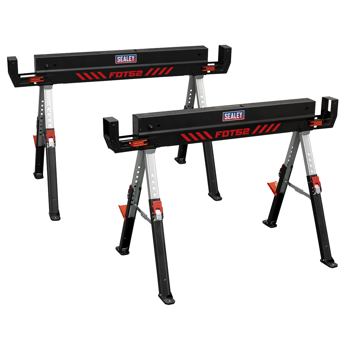 Sealey Sealey Adjustable Sawhorse Set 2pc