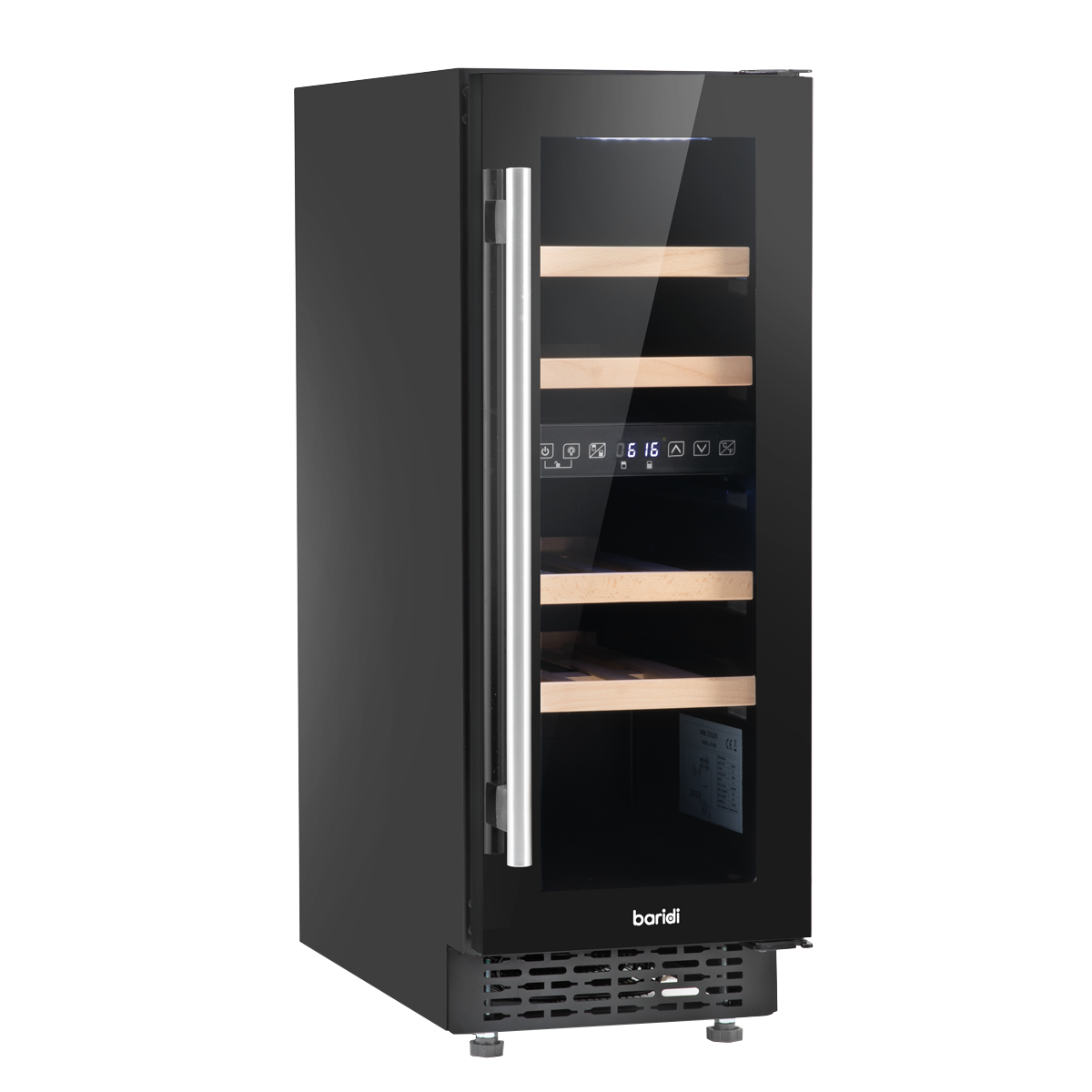 17 Bottle 30cm Dual Zone Wine Cooler with Touch Screen Controls