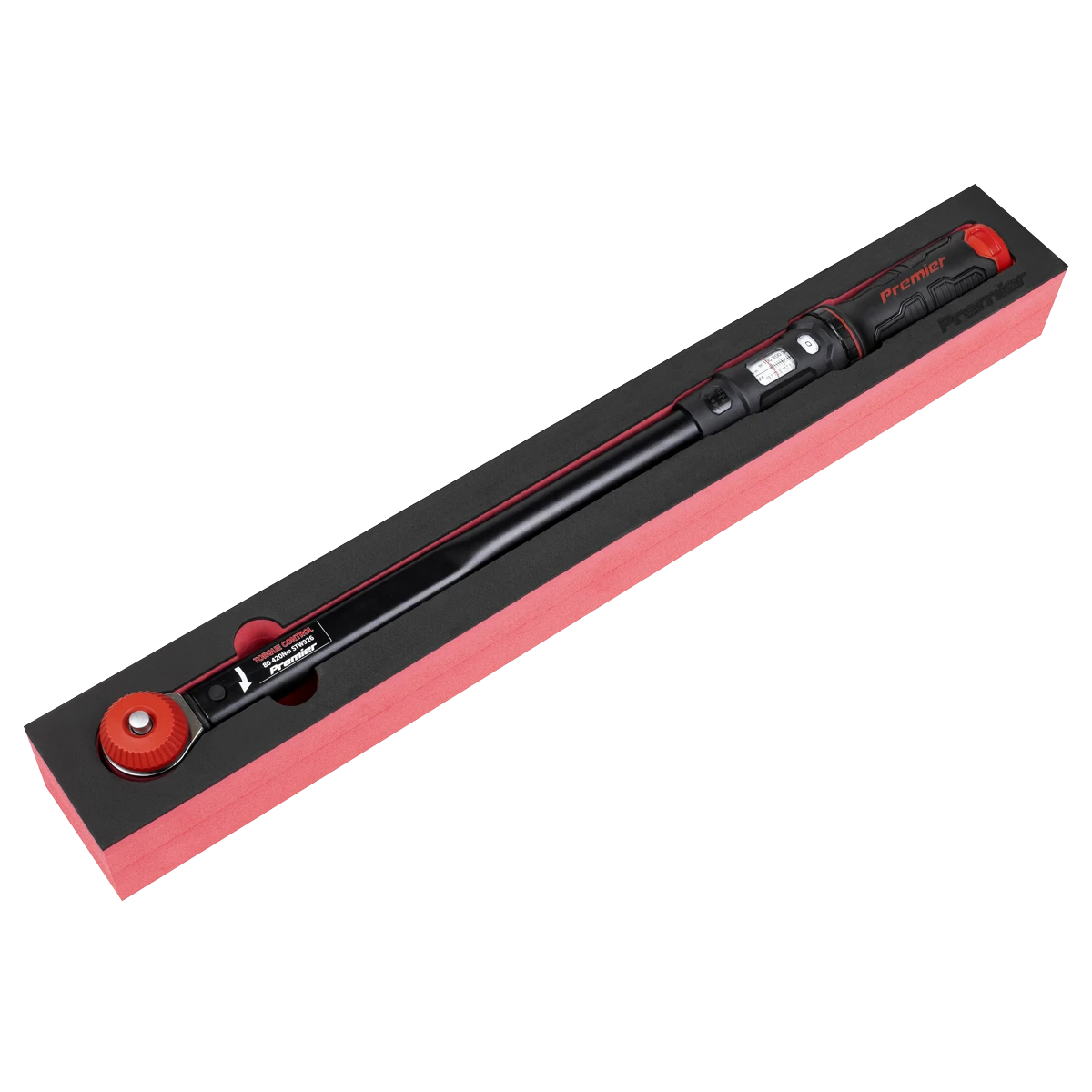 Sealey Sealey Premier Black Calibrated Micrometer Torque Wrench with 1/2" Sq Push-Through Drive 80-420Nm