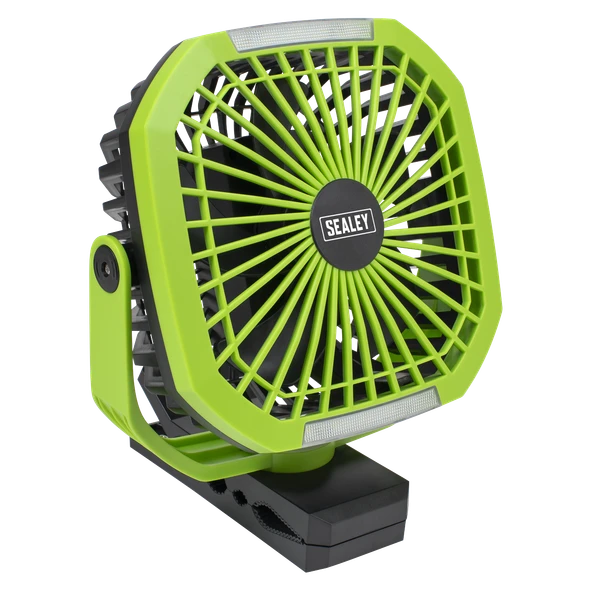 Sealey Sealey 8" Portable Clip Fan with Worklight 4-Speed
