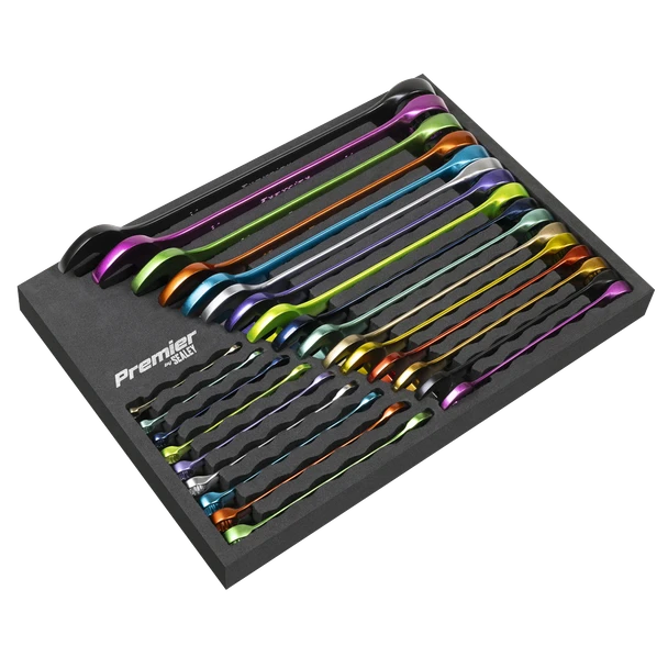 Sealey Sealey AK63268 Premier Multi-Coloured Combination Spanner Set 25pc
