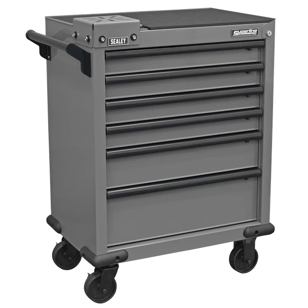 Sealey Sealey APMWS2 Superline PRO Rollcab 6 Drawer with Vice Base - Grey/Black