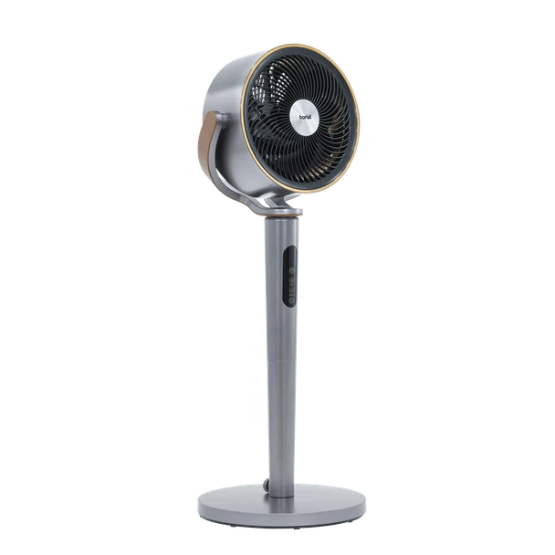 Sealey Baridi DH264 12" Pedestal Fan with Remote Control, Back Light & 12hr Timer - Grey