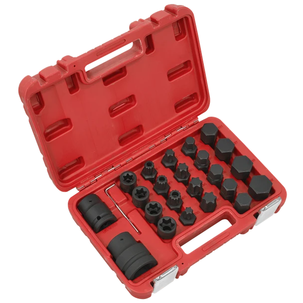 Sealey Impact Socket & Bit Set, 3/4"Sq & 1"Sq Drive 23pc