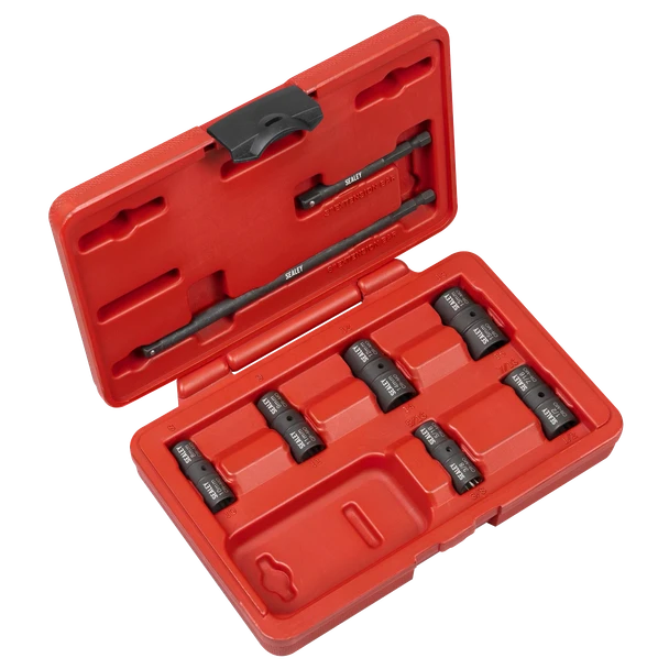 Sealey Flip Socket Set 1/4"Sq Drive 12-Point 8pc