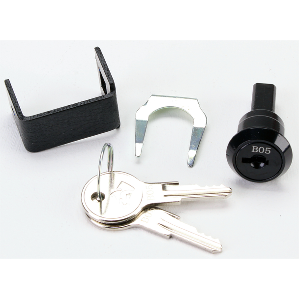 Lock & Key Set (Black) [AP-LOCK6BL] - SEALEY