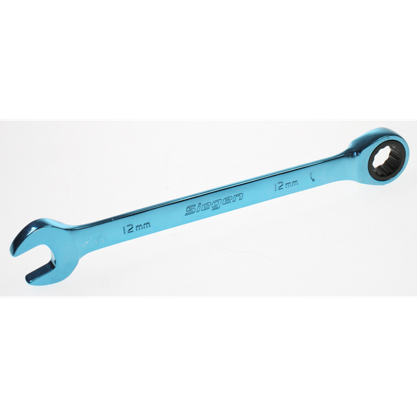 Coloured ratchet spanner 12mm 'light blue' [S01075.05] - SEALEY