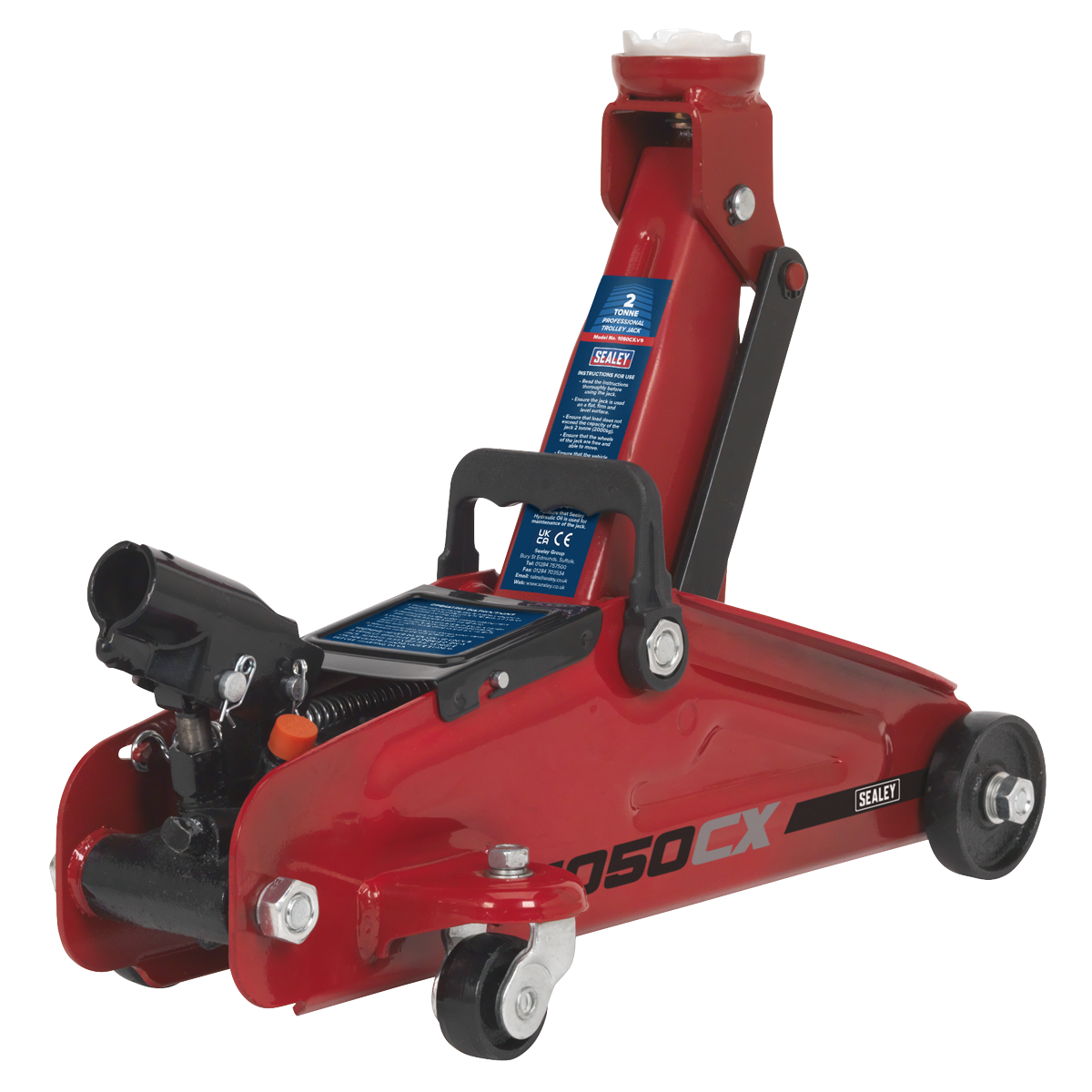 ht　2/2脚 Trolley Jack 2 Tonne Short Chassis | 1050CX | Sealey