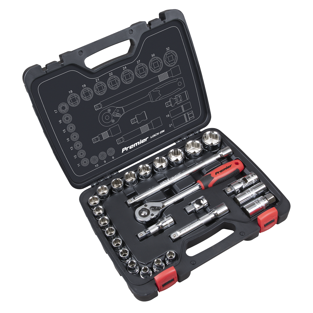 Socket Set 26pc 1/2