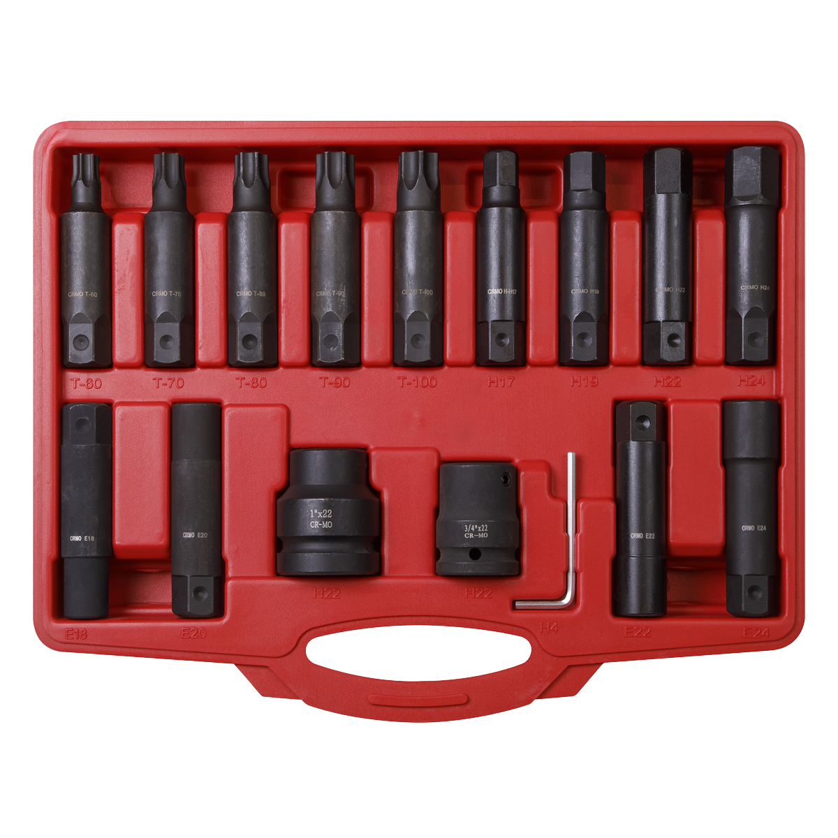 Impact Hex/TRX-Star*/TRX-Star* Female Socket Bit Set | SX098 | Sealey