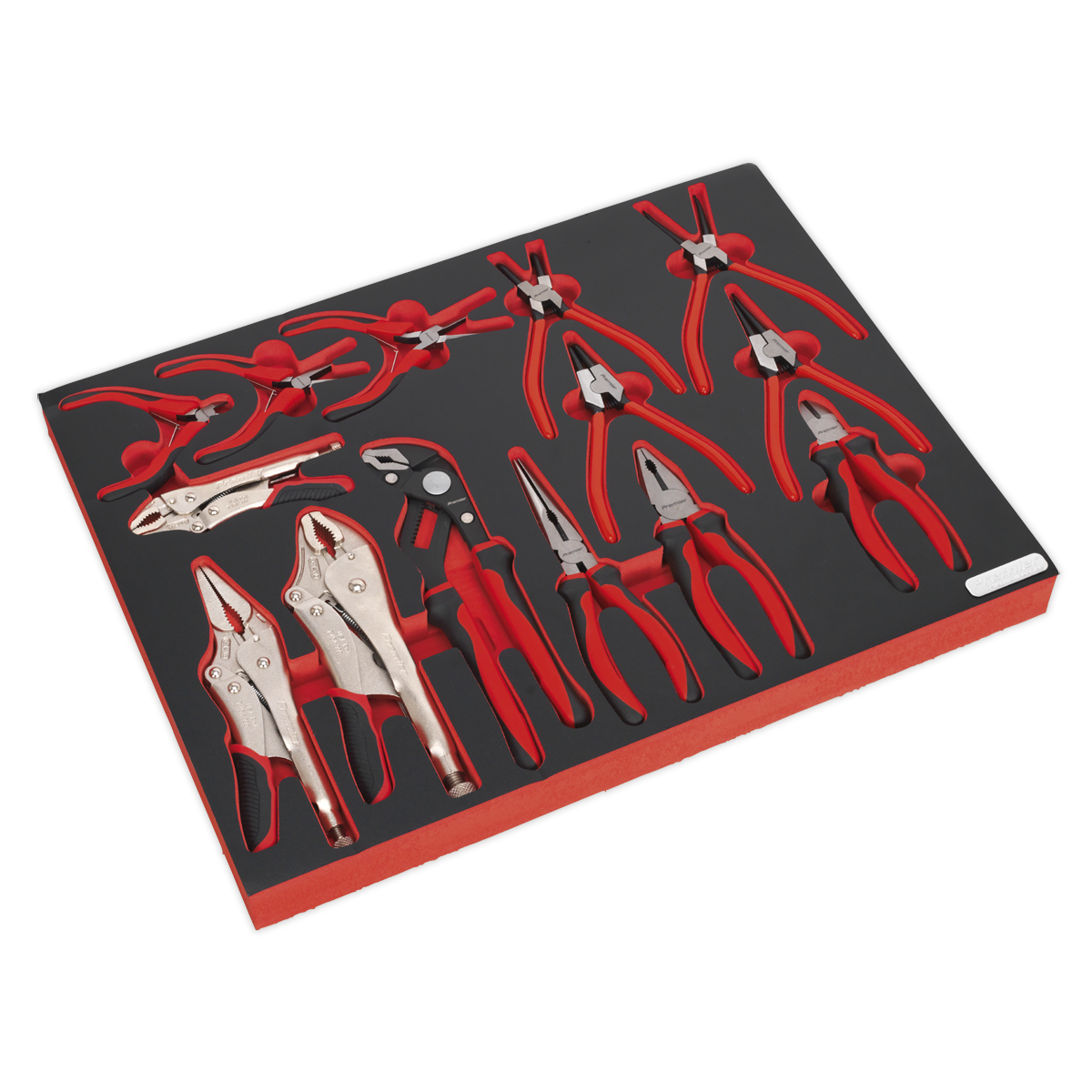 14pc Pliers Set with Tool Tray | TBTP05 | Sealey