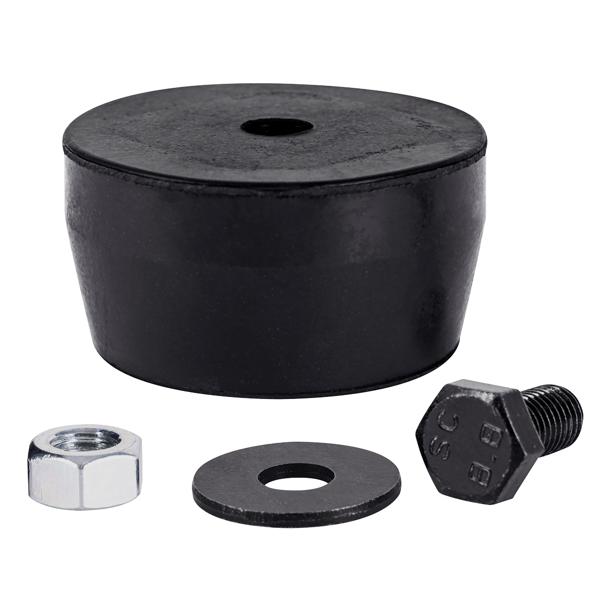 Heavy Duty Rubber Foot Pads Anti Vibration Isolator 1" X 2.5", 2 Pack For Use On Pressure Washers, Generators, Compressors