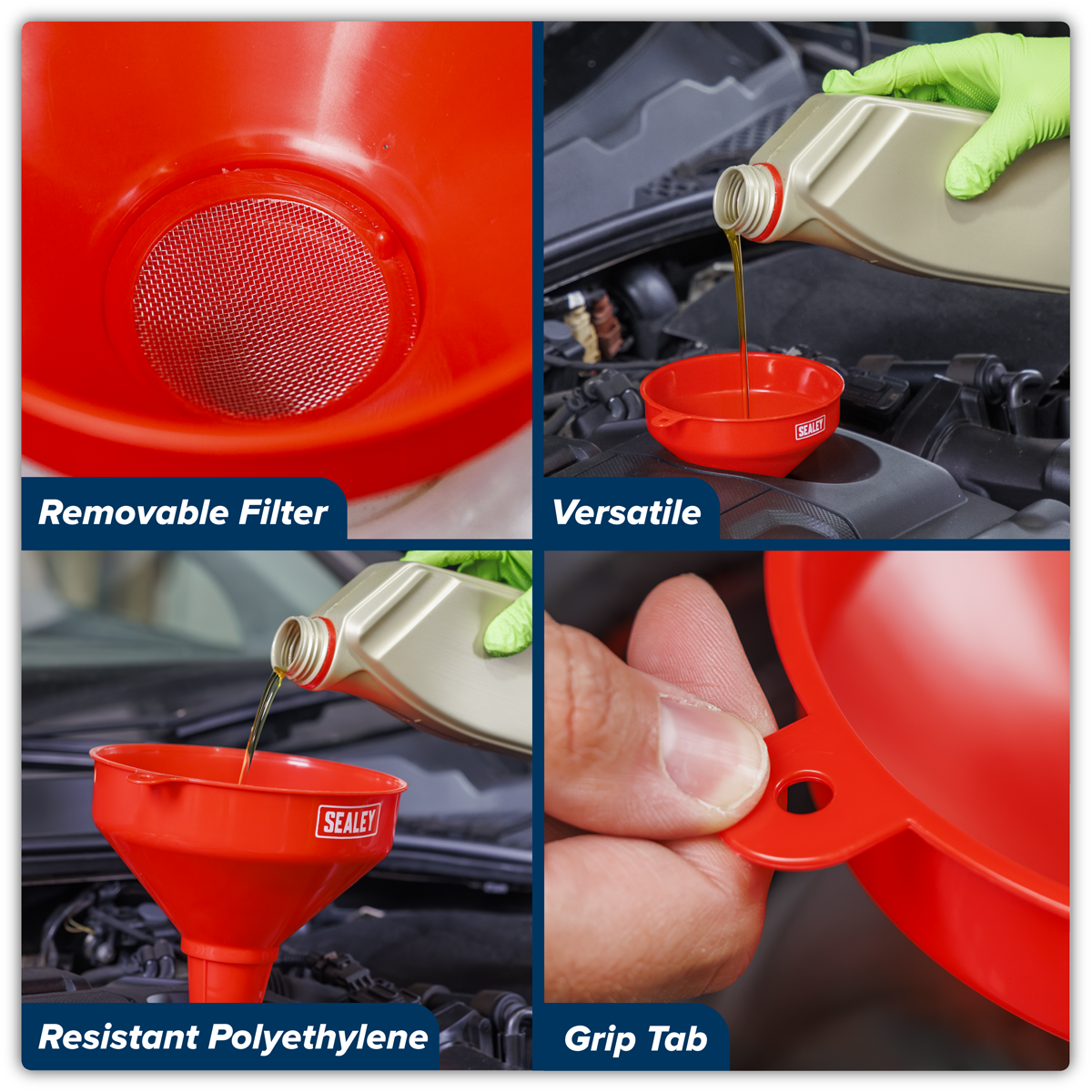 2-Piece Universal Oil Funnel Set - German Specialist Tools - View #4