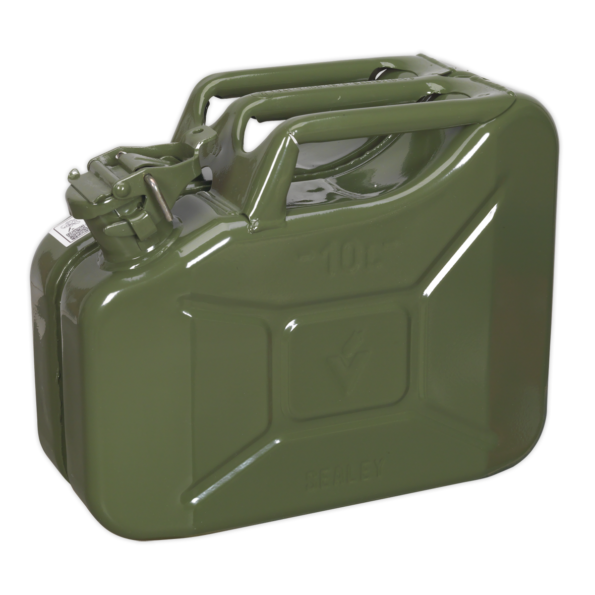 10L Jerry Can - Green | JC10G | Sealey