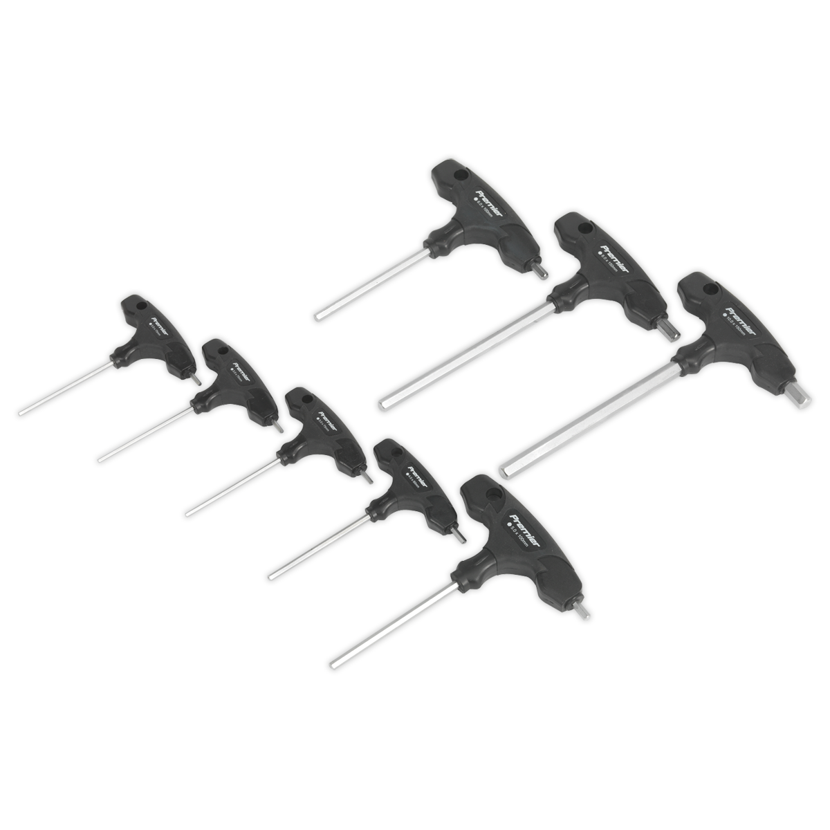 USAG 280 T/SE14 Set Of 14 T-handle Hexagon Keys | Mister Worker