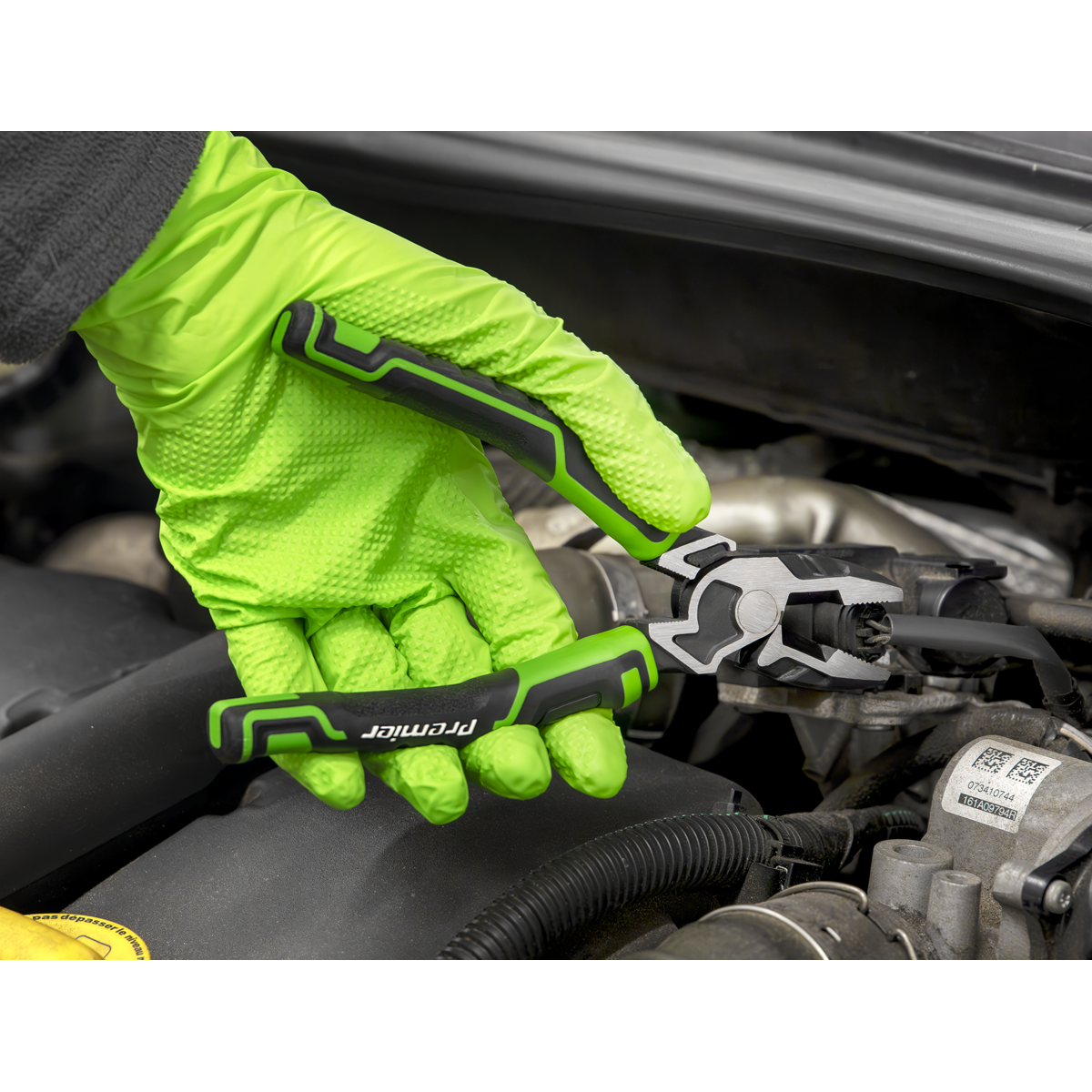Pliers Set 3pc High Leverage - Hi-Vis Green | AK8376HV | Sealey