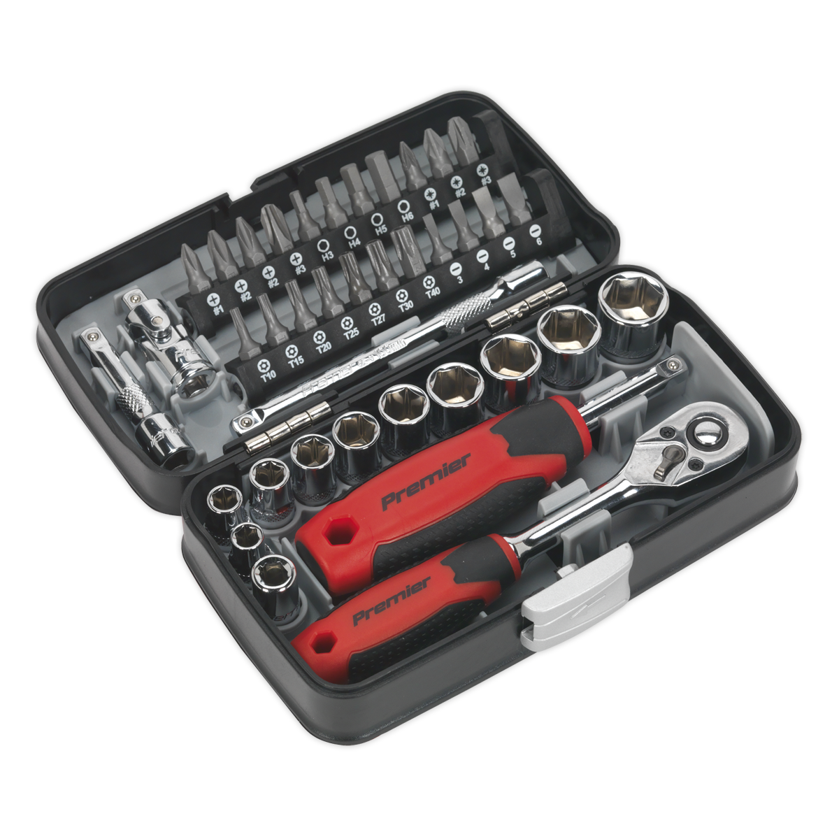 38pc 1/4Sq Drive Socket & Bit Set | AK8945 | Sealey