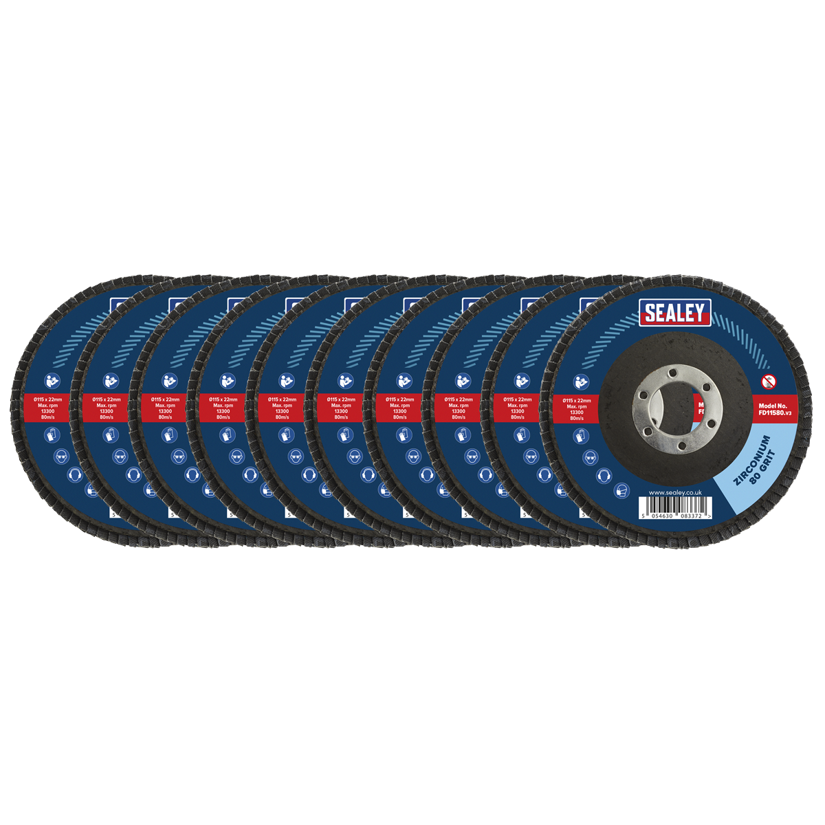 Auto Abrasives Flap Disc P80 Grit FDA11580 - Speedy Parts