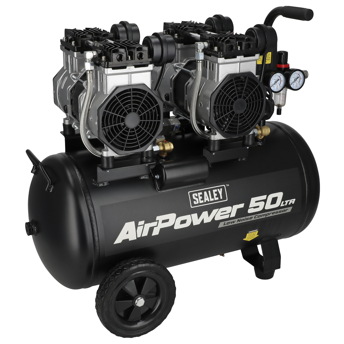 50L Oil Free Direct Drive Air Compressor 2 x 2hp | SAC5001S | Sealey