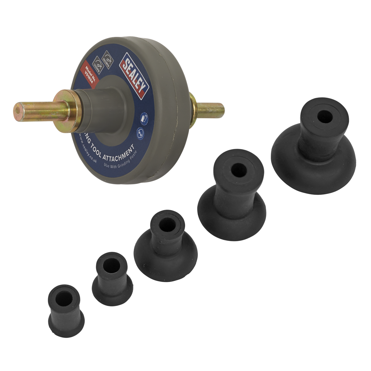 Valve Lapping Tool Kit With 5 Suction Plates - 1000-1250RPM For Small Engine Valve Grinding & Repair