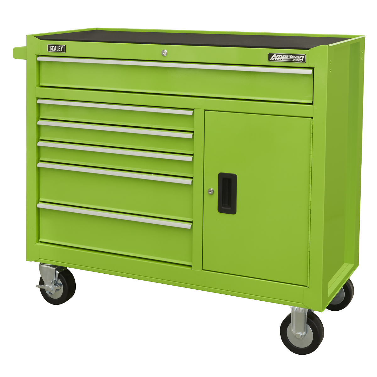Rollcab 6 Drawer with Ball Bearing Slides - Green | AP4106HV | Sealey